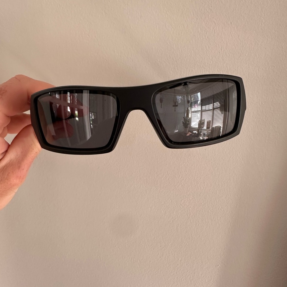 Oakley Black Gascan Sunglasses thin blue line edition